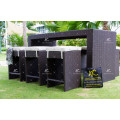 High End PE Rattan All Weather Bar Set avec un design exceptionnel pour les meubles extérieurs de jardin